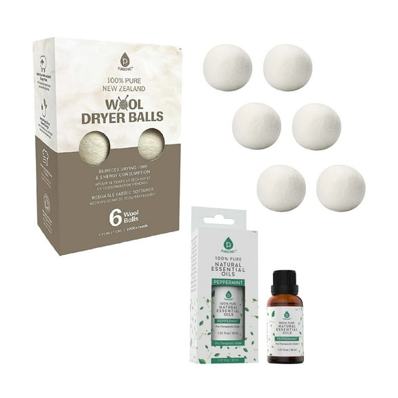 Pursonic Laundry Care Bundle – Wool Dryer Balls Essential Oil Set