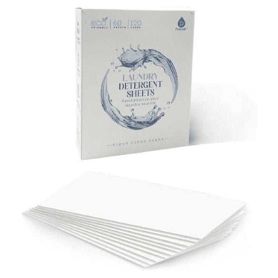 Natural Laundry Detergent Sheets ,Eco Friendly– Fresh Linen Scent ...
