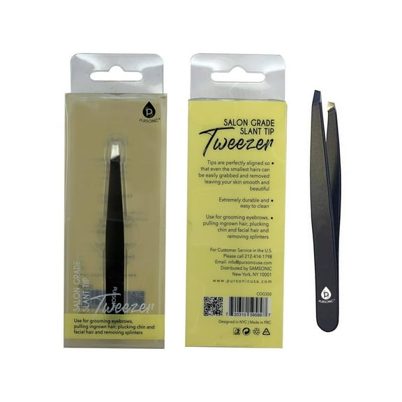 Pursonic Salon Grade Slant Tip Tweezers