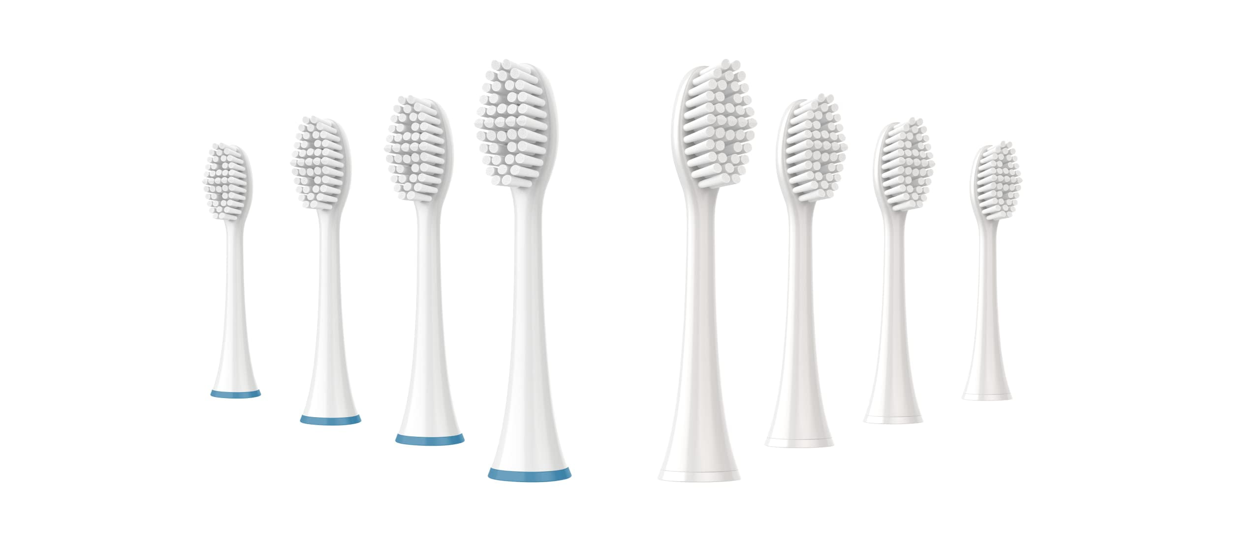 Pursonic Standard Replacement Brush JMS2 Heads for Dazzlepro Elements Toothbrush & AquaSonic