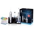 thumbnail image 1 of Pursonic Rechargeable Sonic Toothbrush and Rechargeable Water Flosser with 12 Brush Heads, 1 of 8