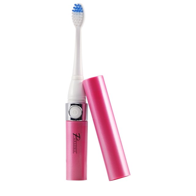 Pursonic s52 portable batterypowered sonic toothbrush, pink