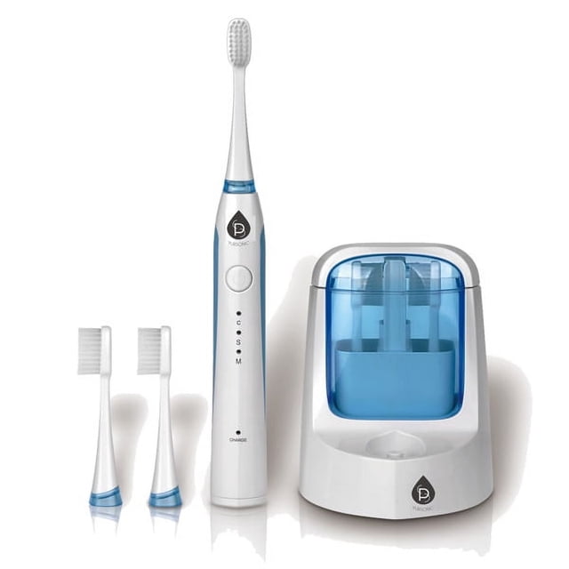 Pursonic sonic toothbrush with uv sanitizing function.sonic movement rechargeable electric toothbrus