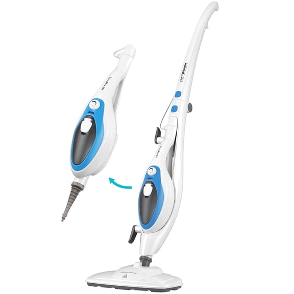Pursteam 10-In-1 Steam Mop, Floor Steamer With Detachable Handheld Ste