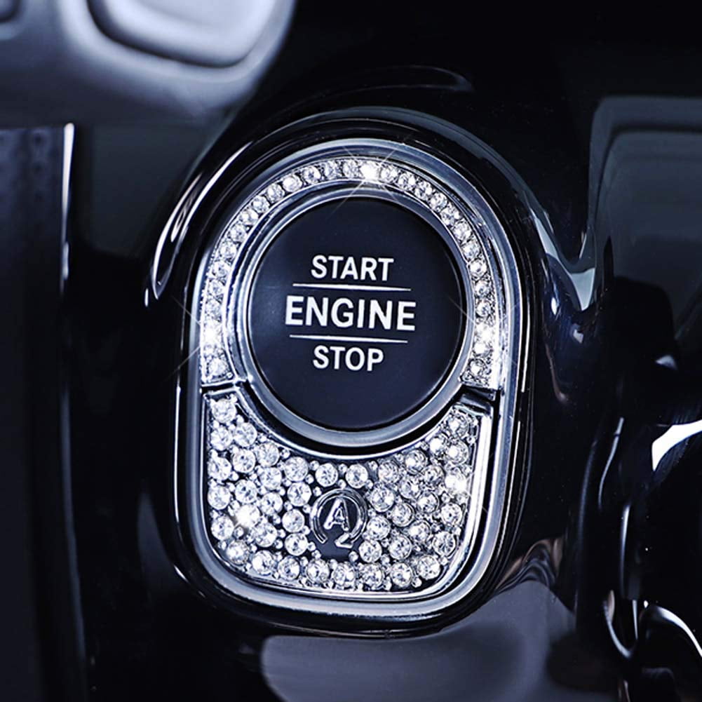 Pursuestar Bling Bling Crystal RRF12 Button Start Ignition Control ...