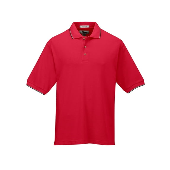 Pursuit 116 UltraCool Mesh Golf Shirt, 5X-Large, Red/Navy/Gray