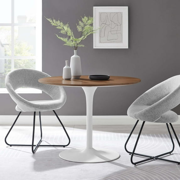 Pursuit 40" Dining Table in Walnut White