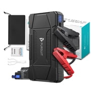 Pursuit Compact Car Battery Jump starter for Travel, Potable 6400mAh Battery Booster Jump pack with 3 Mode LED Light8.0L Gas/6.5L Diesel, 12V Jump Box Power Bank, Fast Charge, Fits in Pocket.