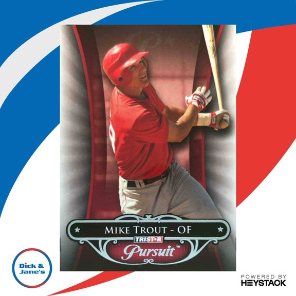 Excellent TriStar Pursuit Mike Trout Base #10 Los Angeles Angels Baseball Card