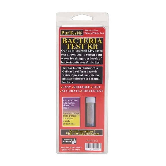 Purtest Water Test Kit,Coliform Bacteria 77700