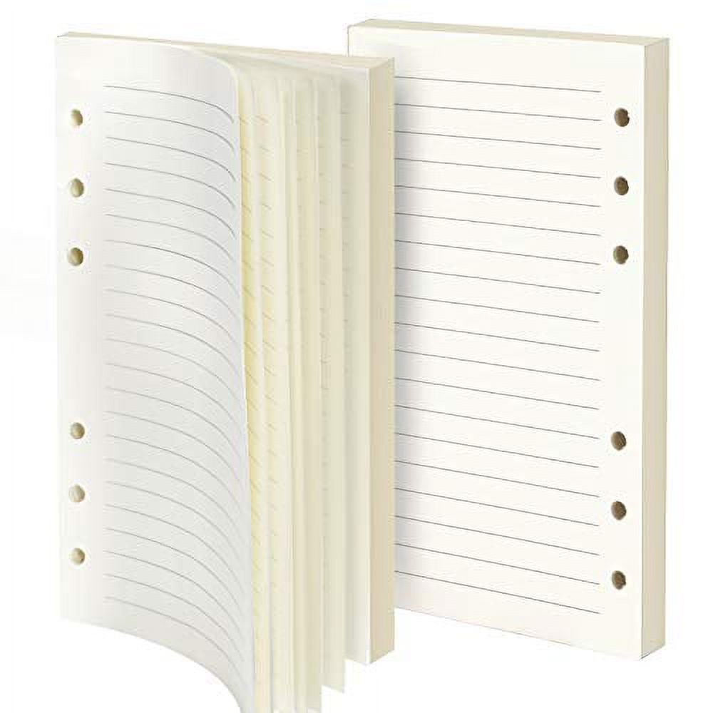 Purture Refill Lined Paper, Leather Journal Refills Lined, 6Holes