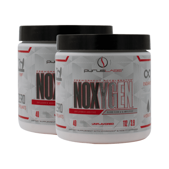 Purus Labs - 2x NOXygen Stimulant-Free Blood Flow and Oxygen Amplifier Unflavored (80 Servings Total)