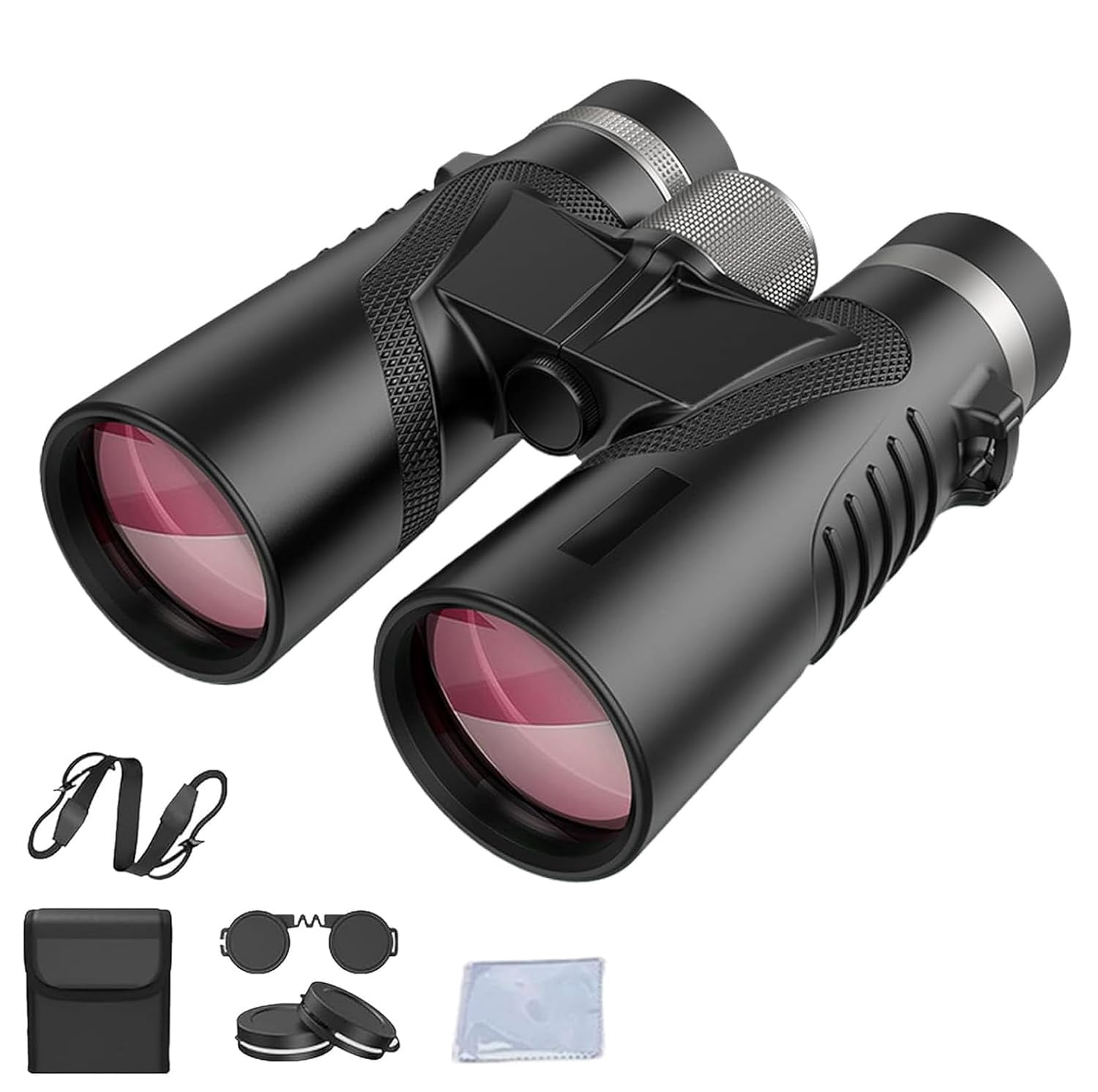 Puruxe Binoculars for Adults High Powered, Puruxe 10×42 HD Binoculars, Premium Optical Clarity, High-Powered Magnification for Bird Watching, Hiking, Cruise, Travel black