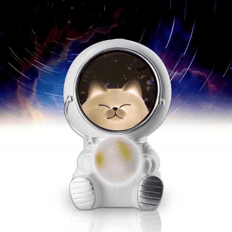 Puseky Astronaut Night Light, Space Cat LED Desktop Night Light