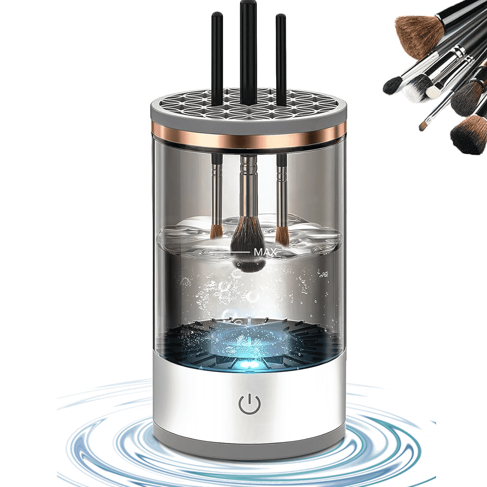 Puseky Electric Makeup Brush Cleaner,Portable Automatic USB Cosmetic Brush Cleaner Tools for All Size Beauty Makeup Brushes Set