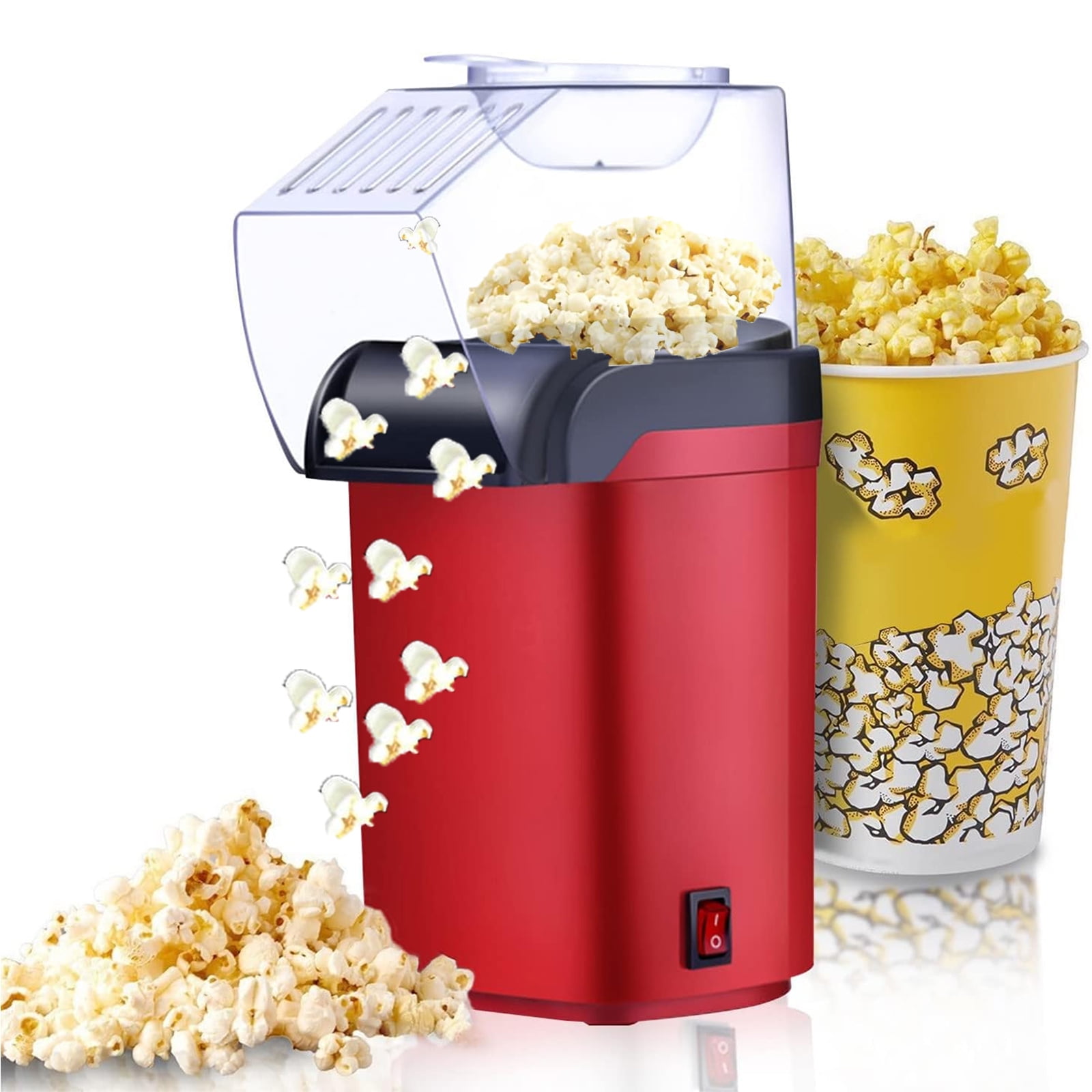 Puseky Hot Air Popcorn Maker Machine 1200W Electric Popcorn Popper
