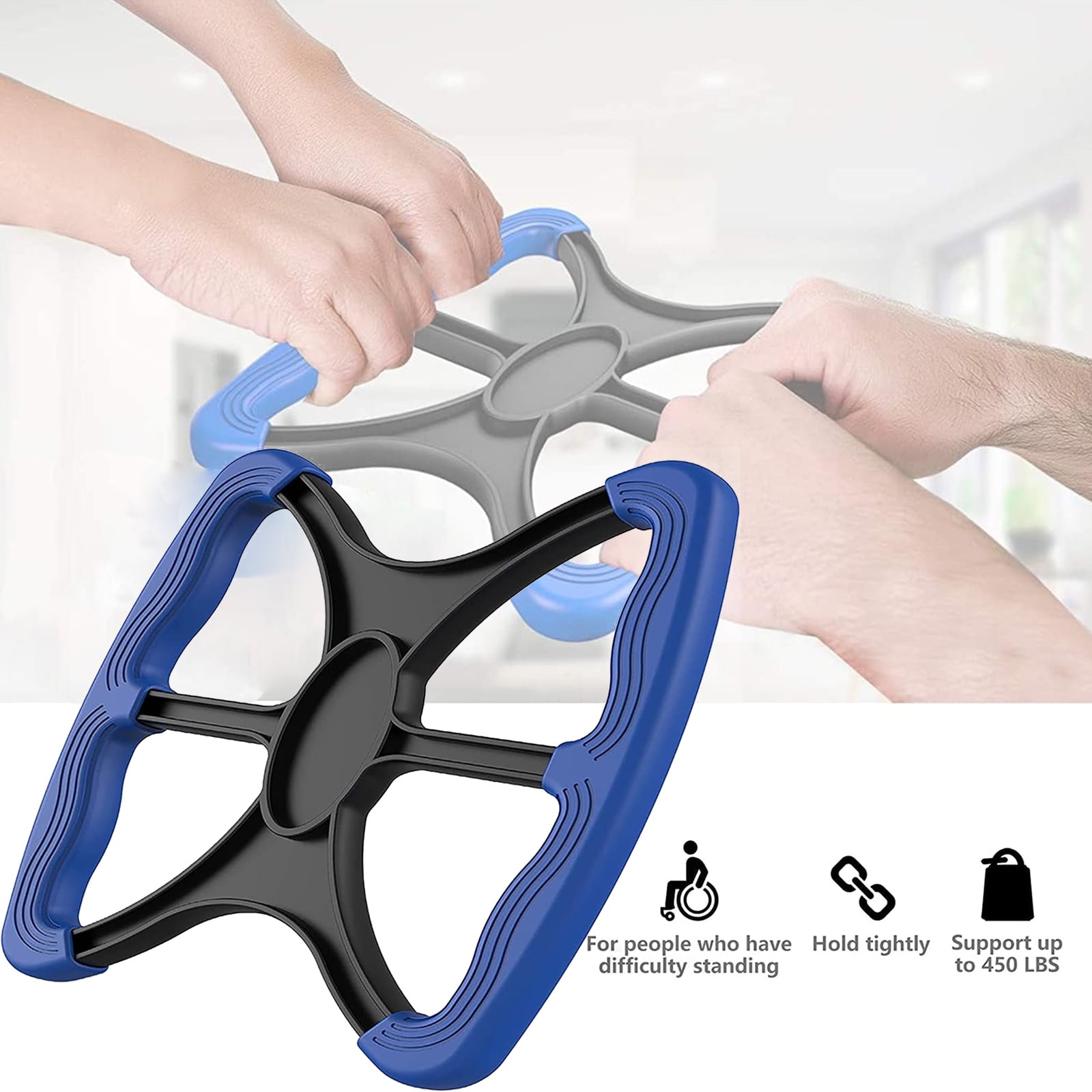 Puseky Lift Assists Standing AidHandicap Bar with NoSlip Grip Handles