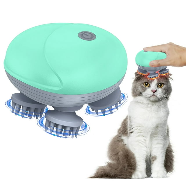 Puseky Pet Massager, Scalp Massager for Pet Handheld Electric Cat