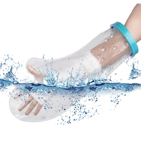 Puseky Waterproof Arm Cast Cover, Adult Waterproof Cast Cover Armfor Bath Wound Arm, Reusable Arm Cast Sleeve Shower Protector Covers, White