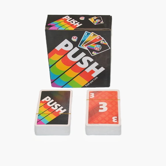 Push 2026, a Card Game, Board Game, Interactive Game, with Instructions in English, Spanish, French, German, Italian, and Dutch, Fast-Paced, Easy to Learn, a Great Choice for Parties