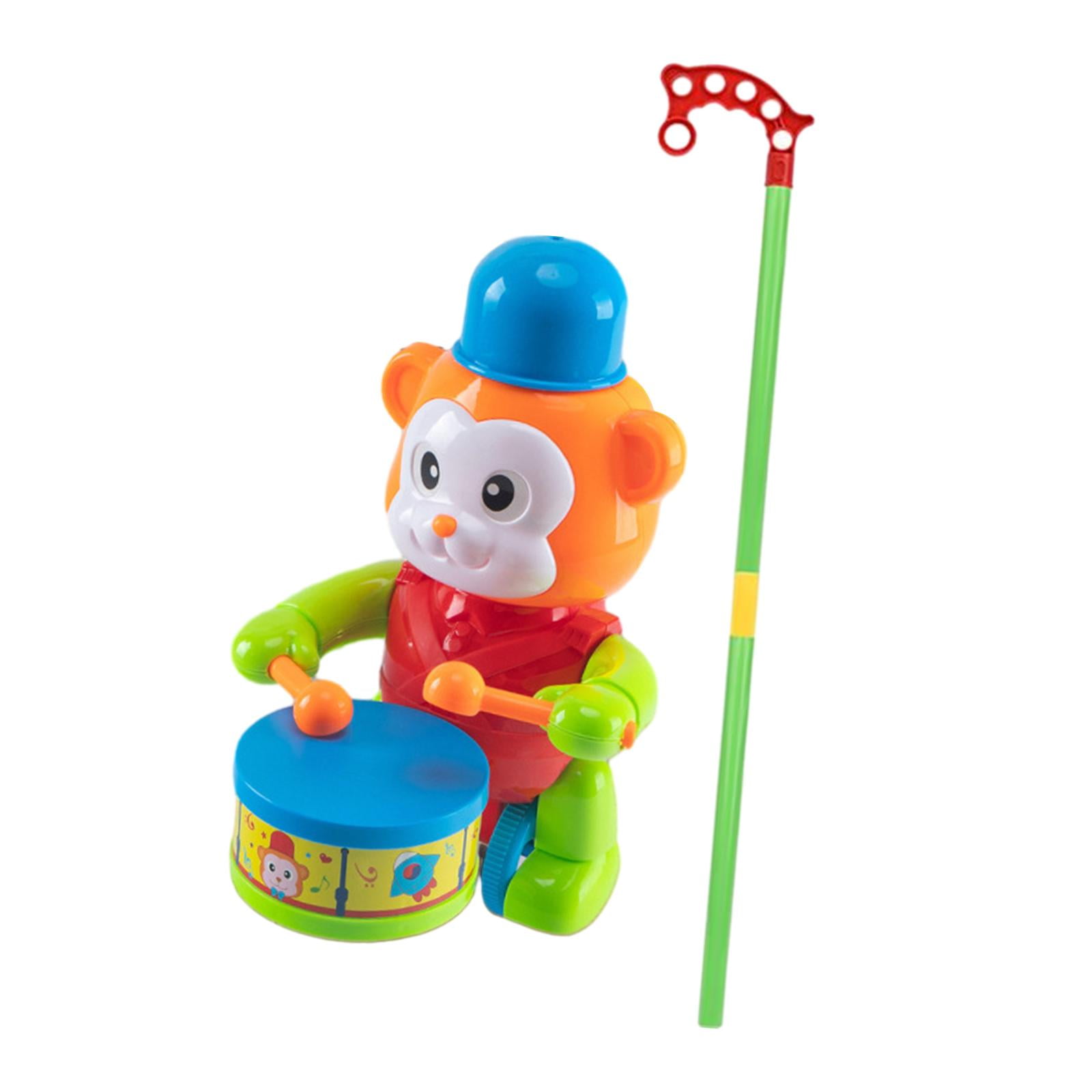 Push Along Walking Toys Hand Push Toy Preschool Learning Activities Walking for Babies Toddlers Girls Boys Monkey