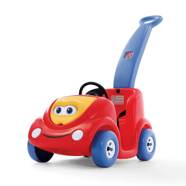 Step2 Push Around Buggy Kids Push Car, Ride On Car with Seat Belt and Horn, Toddlers 18 - 36 Months, Max Weight 50 lbs., Easy Storage, Ideal Stroller Substitute, Red