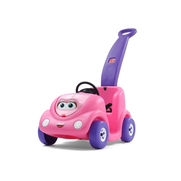 Push Around Buggy Kids Push Car, Ride On Toy, Stroller Substitute, Includes Seat Belt & Horn, Made of Durable Plastic, Max Weight 50 lbs., For Toddlers 1.5-4 Years Old, Pink