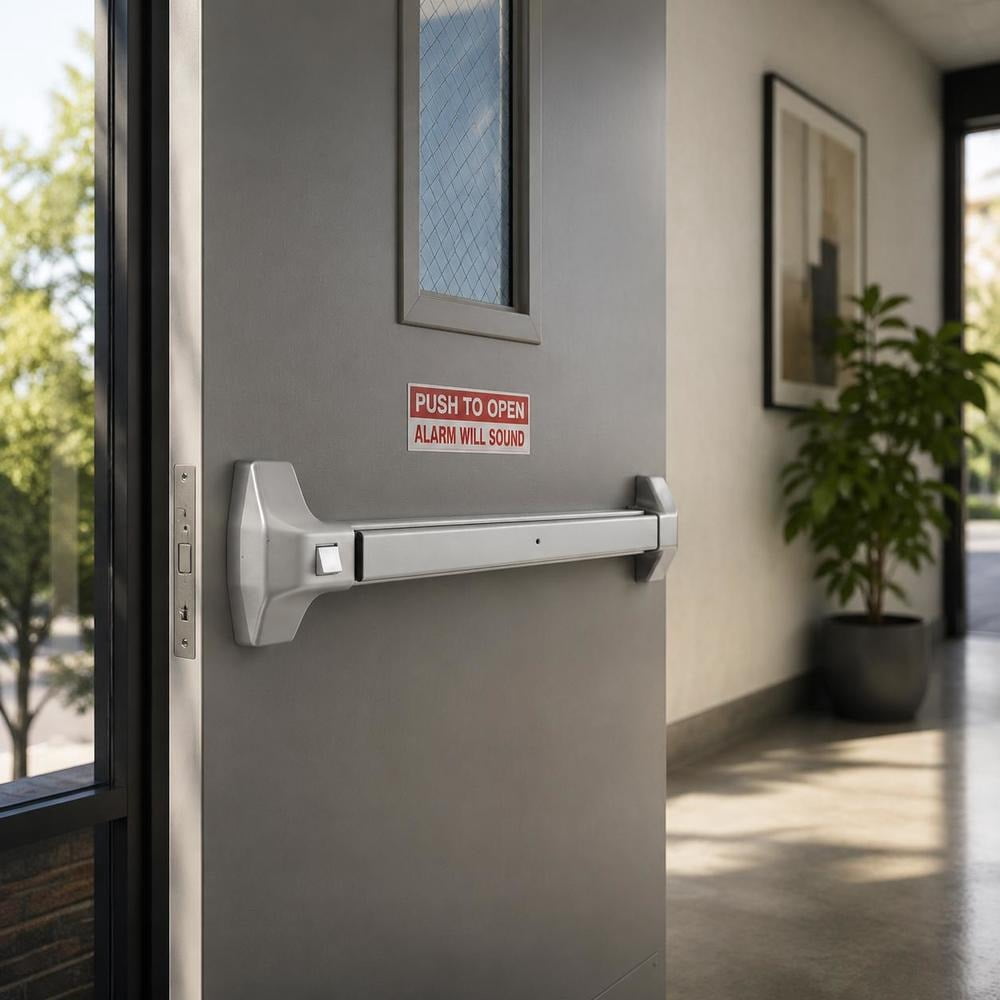 Push Bar Panic Exit Device, 28-inch metal emergency exit hardware, fits ...