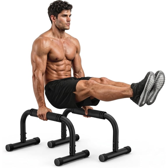 Push Up Bars, Adjustable 1012.5 Inch Parallettes Bars for Calisthenics, Heavy Duty 880 LBS Parallel Dip Bars with Foam Handles & Non-Slip Rubber Feet, No Wobble Handstand L-Sit Stands for Home Gym