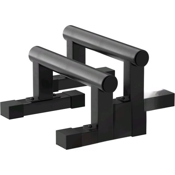 Push Up Bars - Steel Small Parallettes for Calisthenics and Strength Training - Non Slip Pushup Bars with Neutral Wrist Support - Portable Push Up Stands for Men