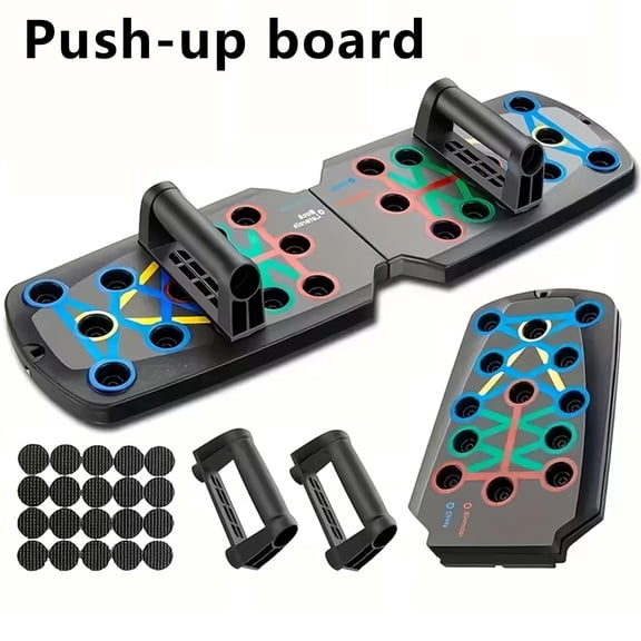 Push Up Board,Multifunctional Foldable Pushup Board,Portable Workout Fitness Strength Training Equipment,Professional Chest Muscle Exercise for Home Gym