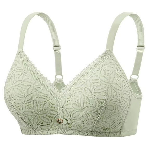 Push Up Bra, Audhol Women's Fashionable Casual Breathable Thin Underwear Small Breasts Gather Lace Bras with Side Breasts Seamless Bras for Women Mint Green 40