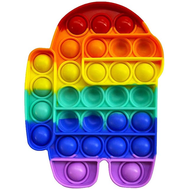 Push Bubble Pop It_Rainbow Pop It Toys_FUN/ADHD/AUTISM Fidget Sensory