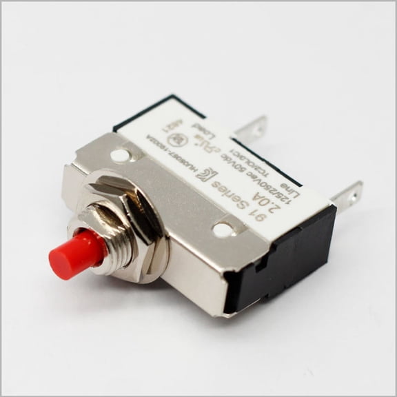 Push Button Circuit Breaker, Overload Protection Terminals Manual Reset Switch 0.5A