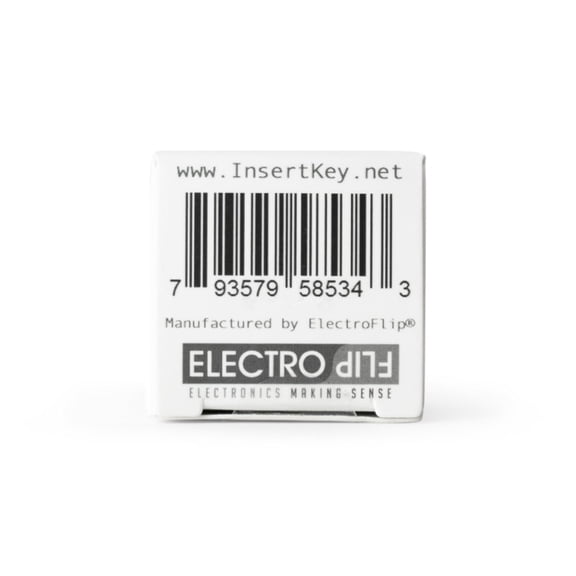 Push-Button Elegance with Stainless Steel Keychain and White Super LED