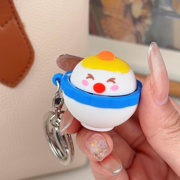 Push Button Fidget Toy - Click Keychain Stress Reliever, Compact 1.57 Inch Square Sensory Toy for Adults Kids, Anxiety Relief with Sound, 1 pcs