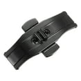 thumbnail image 1 of Push Button Folding Deployment Clasp Quick Release 23mm Buckle Width Steel Watch Band Extender Black, 1 of 5