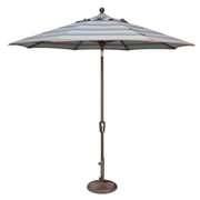 Push Button Market Umbrella, Gateway Mist Stripe
