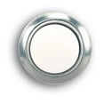 thumbnail image 1 of Push Button, Silver Rim & Pearl White, 1 of 1