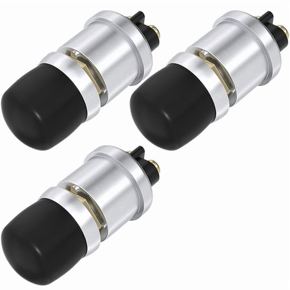 Push  Button Switch 12V 50A Heavy Duty Momentary Push Button Switch Engine  Marine Horn Button -3pcs