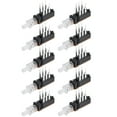 thumbnail image 1 of Push Button Switch, DPDT 6 Pin 1 Position Self-Locking 0.5" Long Pin 10pcs, 1 of 3