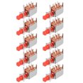 thumbnail image 1 of Push Button Switch DPDT 6 Pin 1 Position Self-Locking Red 10Pcs, 1 of 3