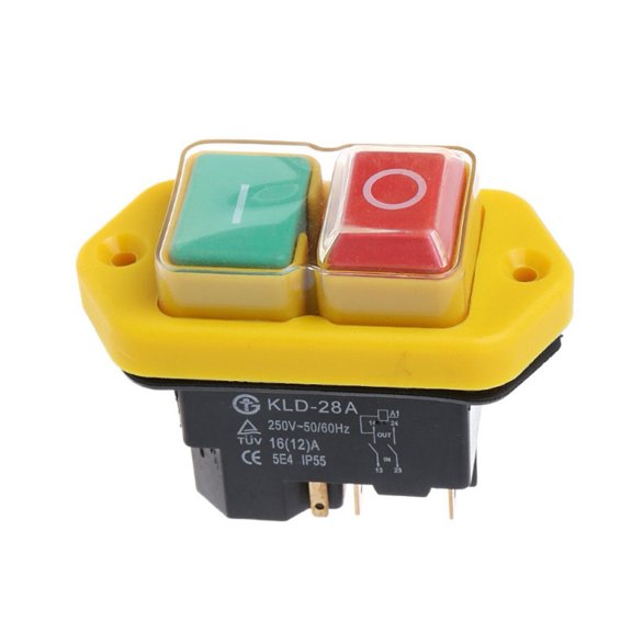 Push Button Switch Kld-28A 250V16A Electromagnetic Switch 5Pin Power Tool Switch