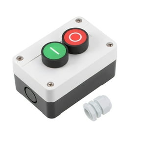 Push Button Switch Station Box Momentary NC Red, NO Green, 600V 10A 1pcs