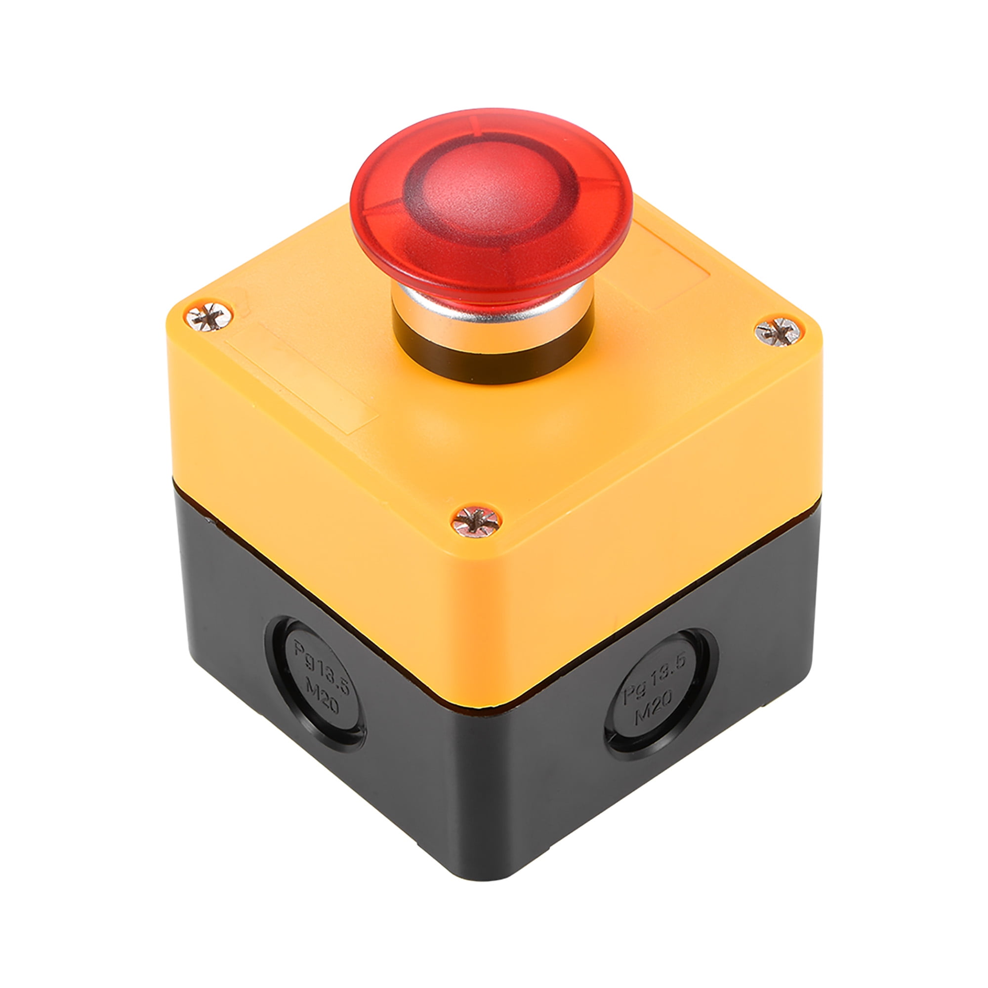 Push Button Switch Box Momentary NC Red, No Green, 600 V 10 A : :  Business, Industry & Science