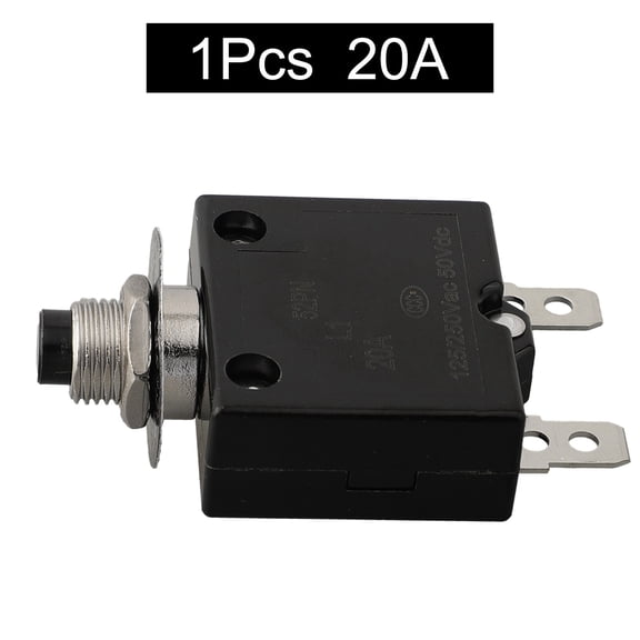 Push Button Thermal Cutout 12-50V Dc 125-250V Volt Ac 20A