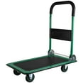 thumbnail image 1 of Push Cart , Dolly Cart with Wheels Moving Platform Hand Truck, Furniture Dolly Foldable for Easy Storage and 360 Degree Swivel Wheels with 330lb Weight Capacity, Green, 1 of 7