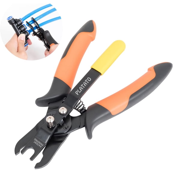 Push to Connect Fittings Disconnect Tong Tool for Removing Push-fit Pneumatic Fittings 1/4, 5/16 (6mm, 8mm) Quick Connect Air GANGZI Fittings Removal Tool