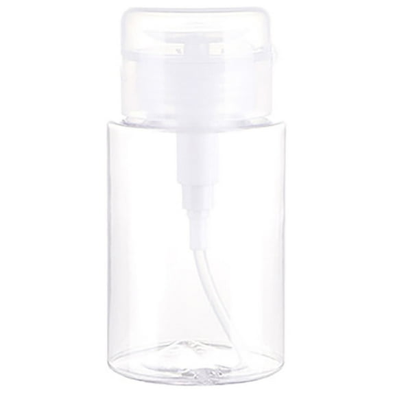 Push Down Pumping Dispenser Refillable Bottle For Makeup Remover Nail Polish Remover And Toner Liquid