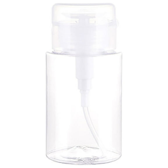 Push Down Pumping Dispenser Refillable Bottle For Makeup Remover Nail Polish Remover And Toner Liquid